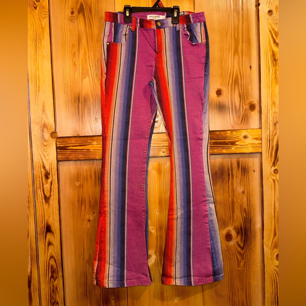 Colorful Striped Kids Jeans